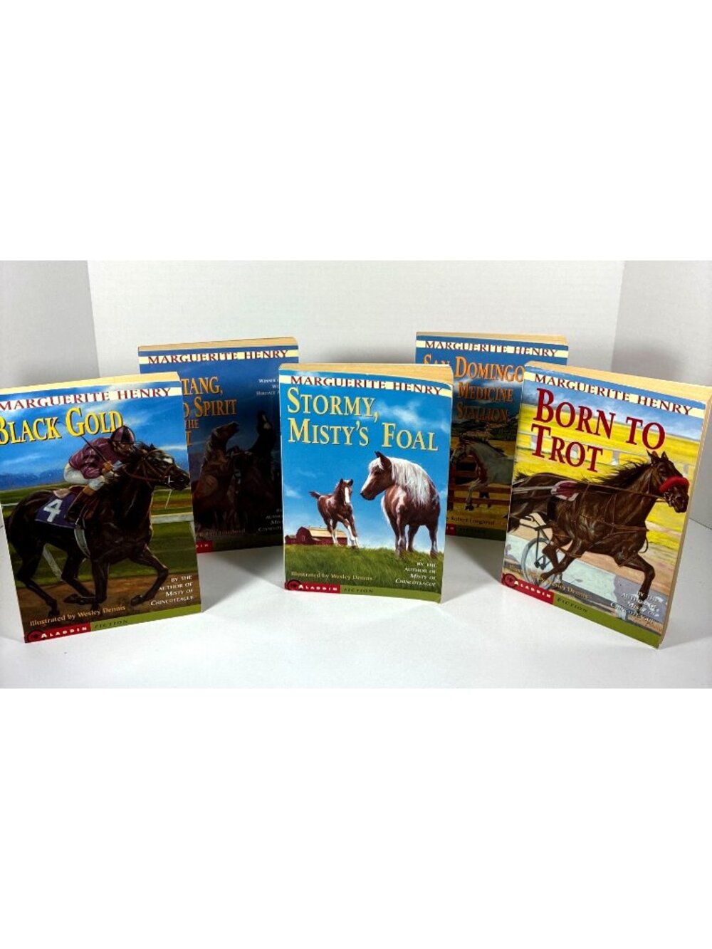 Vintage Marguerite Henry Horse Books Lot of 5 Aladdin Paperbacks 1991-1993 - Picture 2 of 13